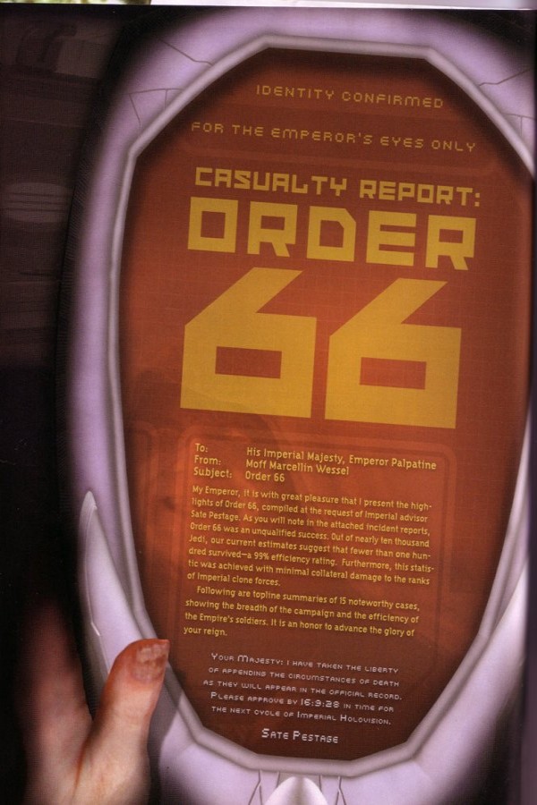 Informe de bajas de la orden 66 (no oficial)