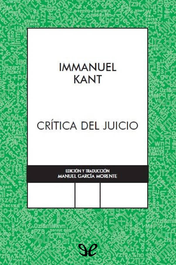 Crítica del juicio