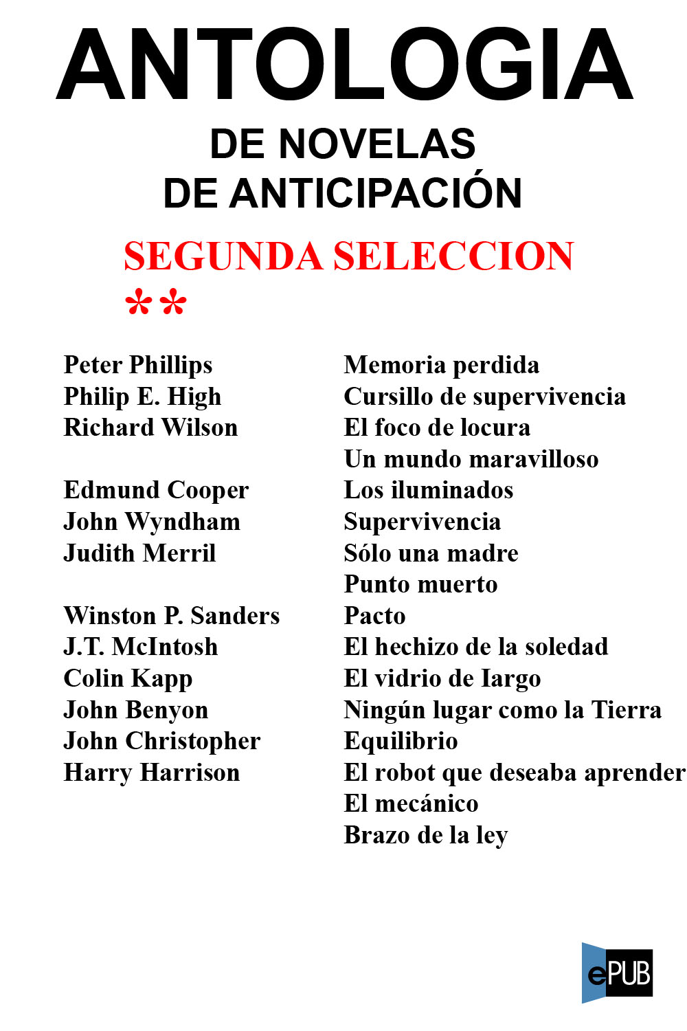Antología de novelas de anticipación II