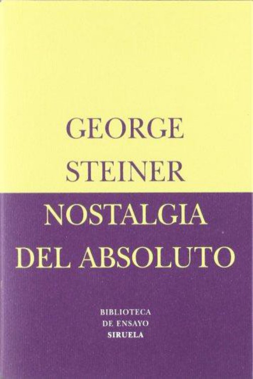 Nostalgia del absoluto