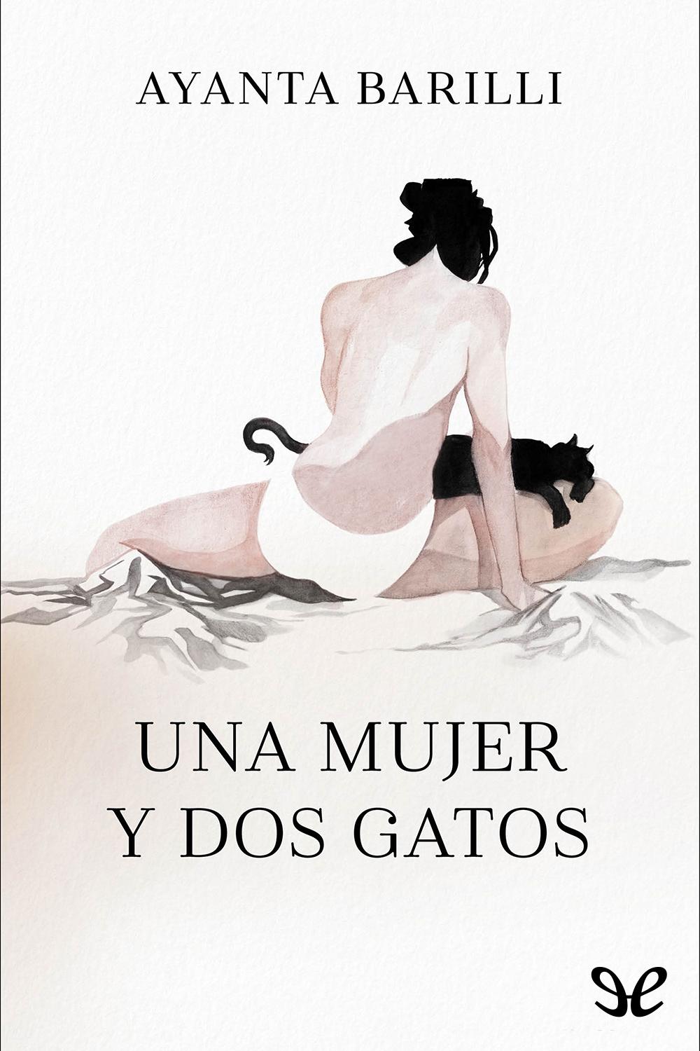 Una mujer y dos gatos