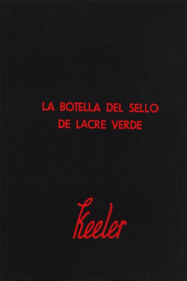 La botella del sello de lacre verde